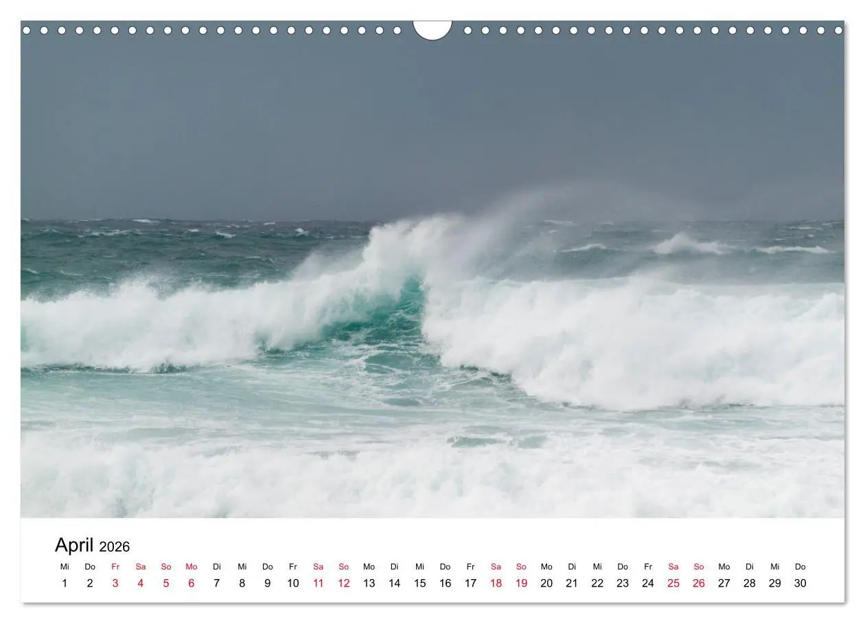 Bild: 9783457399361 | Naturschauspiel Wellen (Wandkalender 2026 DIN A3 quer), CALVENDO...