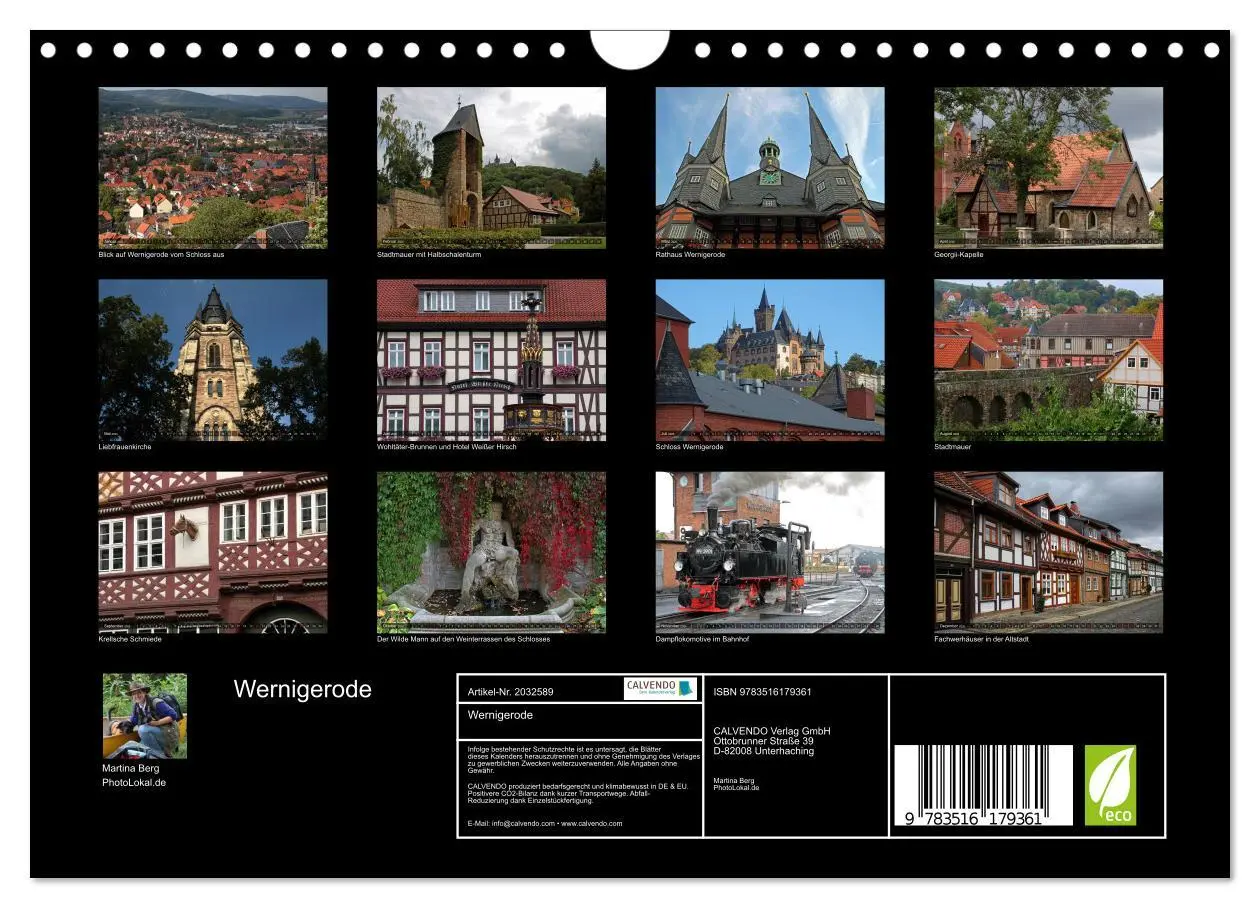 Bild: 9783516179361 | Wernigerode (Wandkalender 2026 DIN A4 quer), CALVENDO Monatskalender