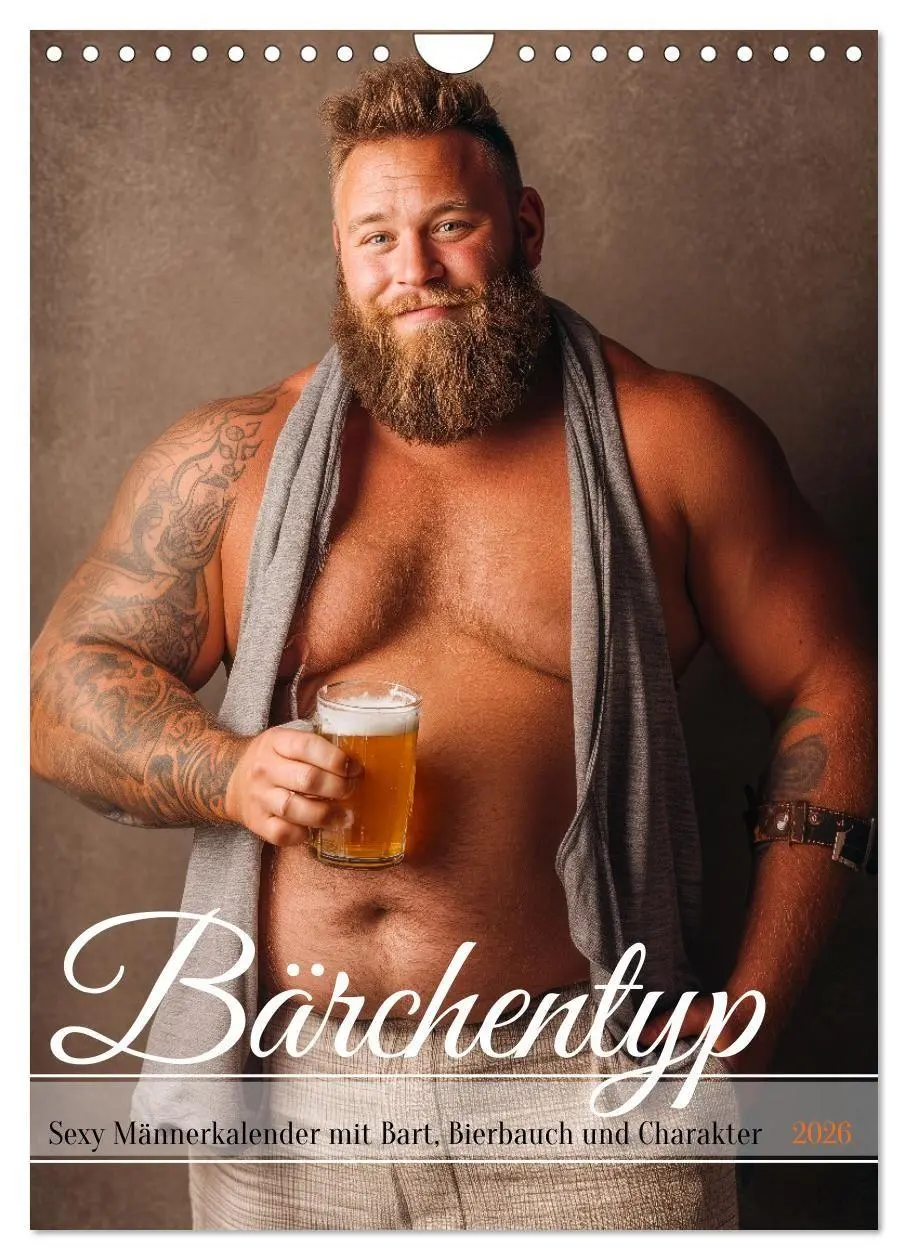 Cover: 9783516629361 | Bärchentyp - Sexy Männerkalender mit Bart, Bierbauch und Charakter...