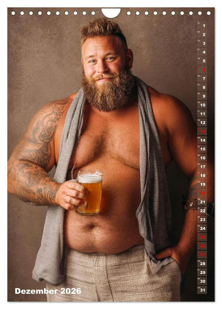 Bild: 9783516629361 | Bärchentyp - Sexy Männerkalender mit Bart, Bierbauch und Charakter...