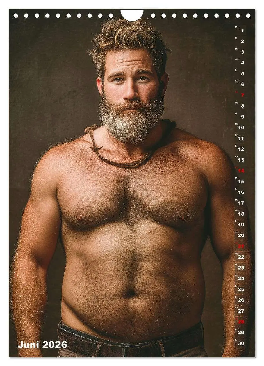 Bild: 9783516629361 | Bärchentyp - Sexy Männerkalender mit Bart, Bierbauch und Charakter...