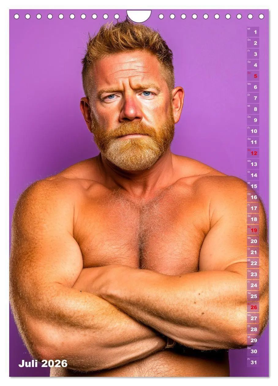 Bild: 9783516629361 | Bärchentyp - Sexy Männerkalender mit Bart, Bierbauch und Charakter...