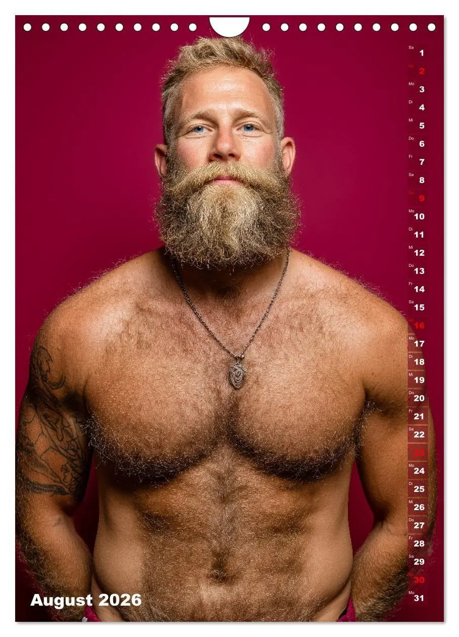 Bild: 9783516629361 | Bärchentyp - Sexy Männerkalender mit Bart, Bierbauch und Charakter...