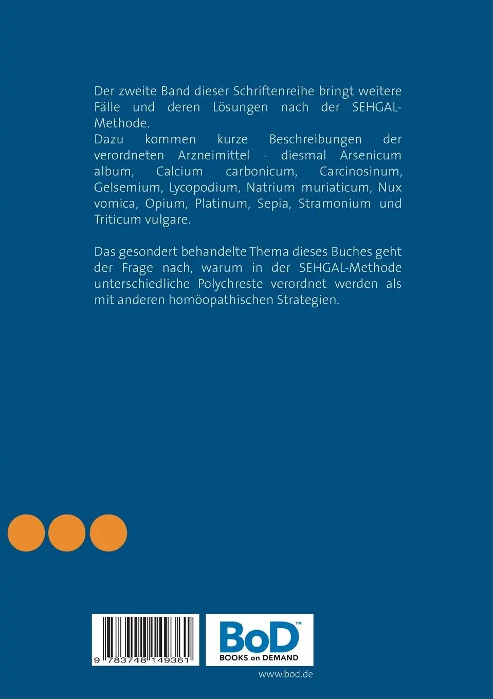 Rückseite: 9783748149361 | Von Fall zu Fall II | Nach Sehgal gelöste Fälle zum Nacharbeiten