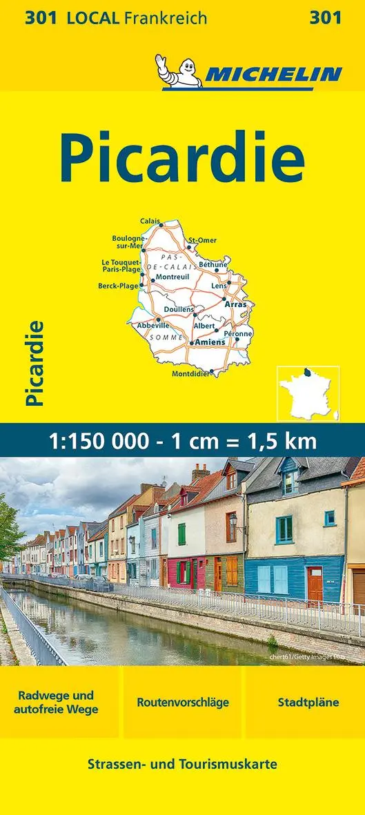 Cover: 9782067259461 | Michelin Picardie | (Land-)Karte | Michelin Localkarte 1 : 150 000