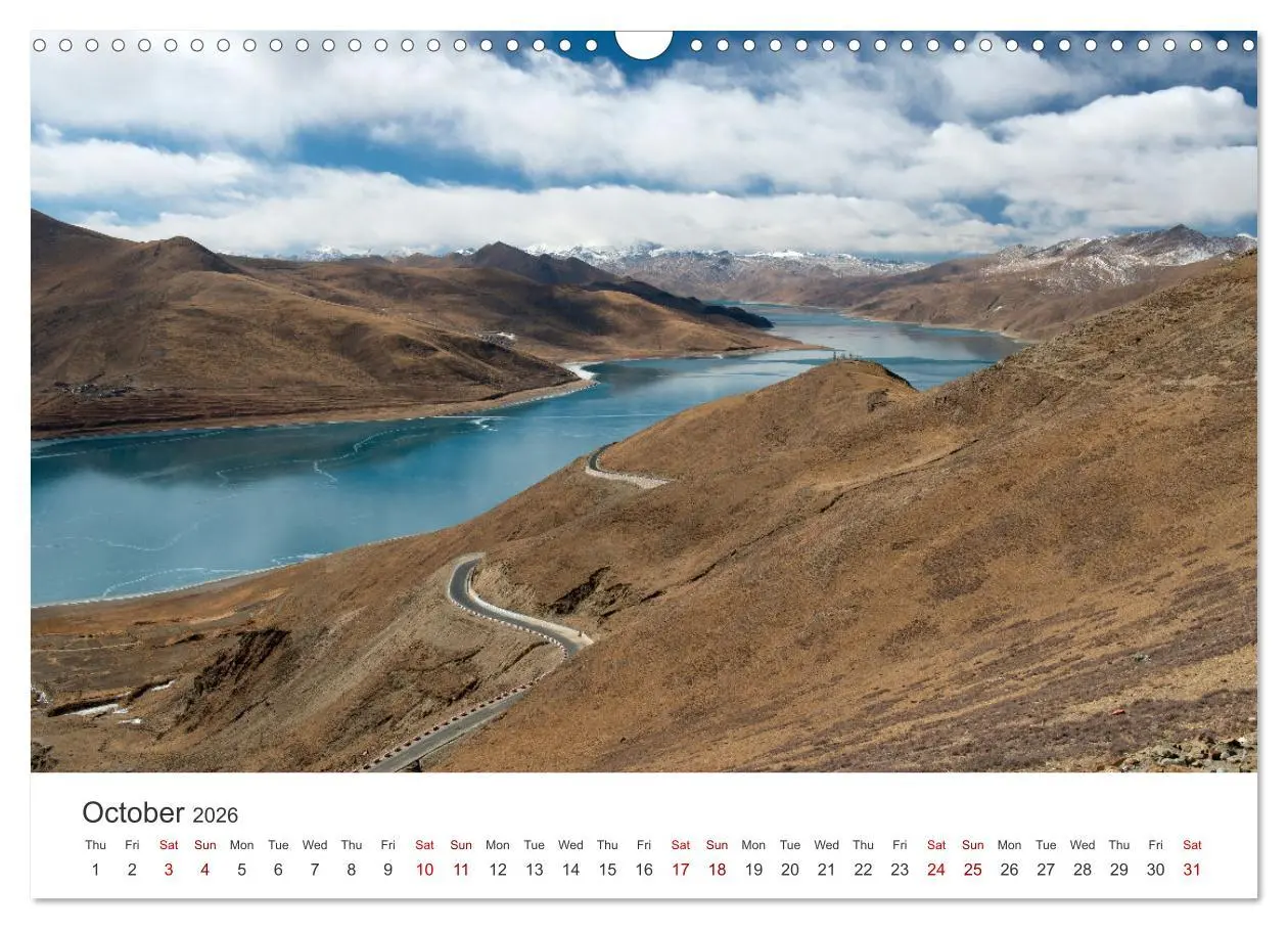 Bild: 9783516549461 | Tibet Monastery and landscapes (Wall Calendar 2026 DIN A3...