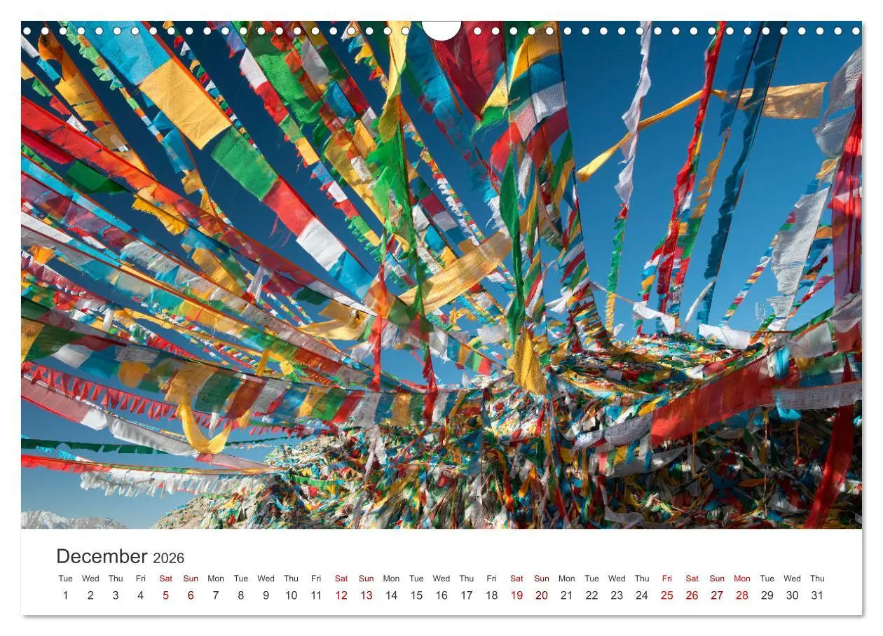 Bild: 9783516549461 | Tibet Monastery and landscapes (Wall Calendar 2026 DIN A3...