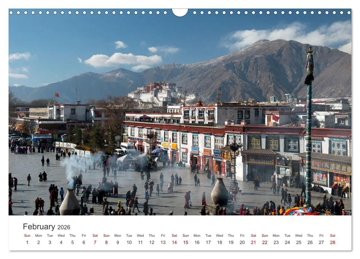 Bild: 9783516549461 | Tibet Monastery and landscapes (Wall Calendar 2026 DIN A3...