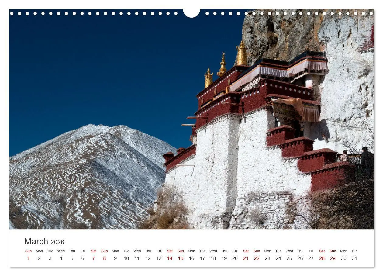 Bild: 9783516549461 | Tibet Monastery and landscapes (Wall Calendar 2026 DIN A3...