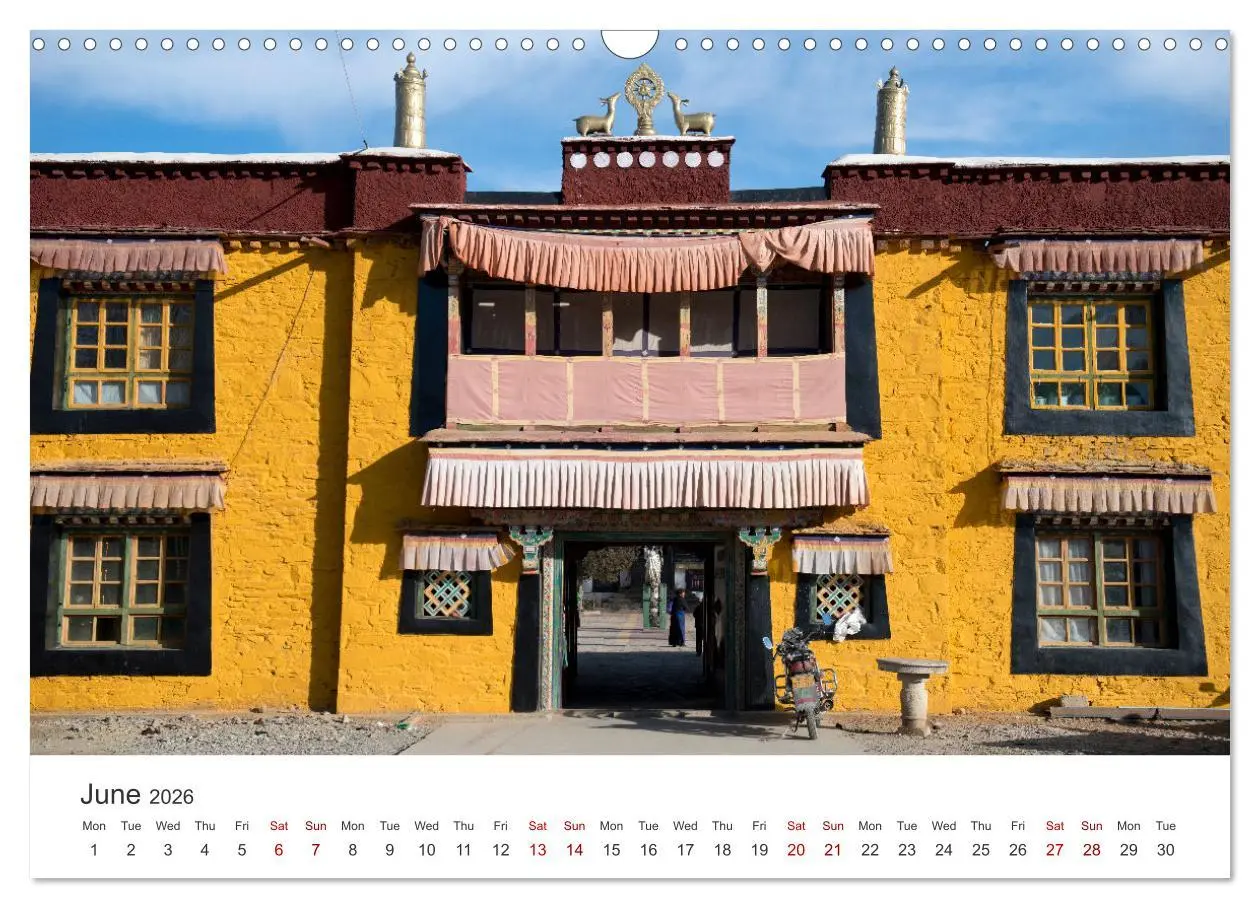 Bild: 9783516549461 | Tibet Monastery and landscapes (Wall Calendar 2026 DIN A3...