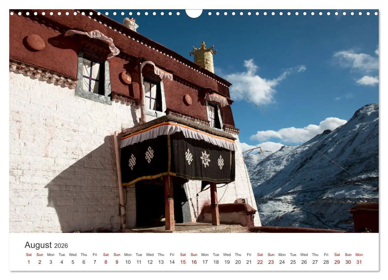 Bild: 9783516549461 | Tibet Monastery and landscapes (Wall Calendar 2026 DIN A3...