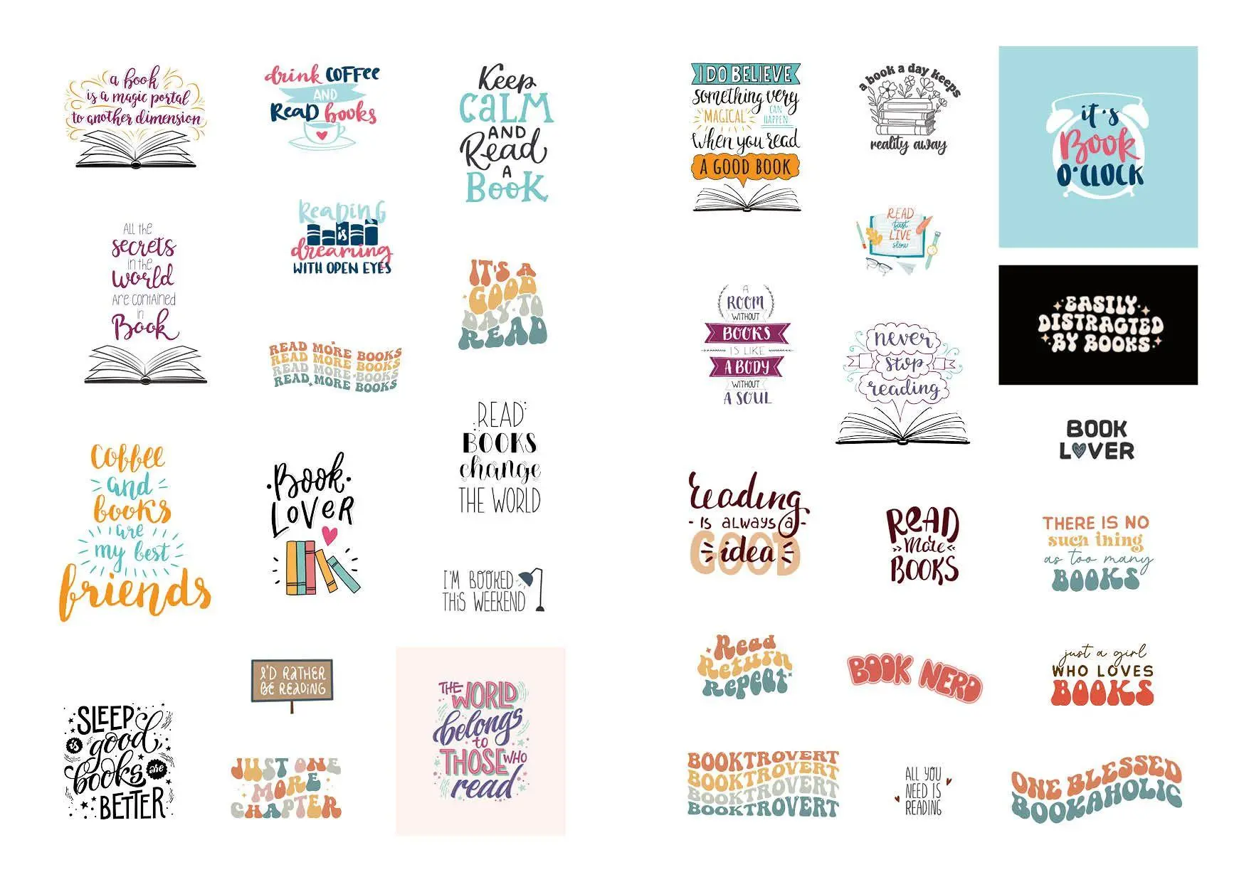 Bild: 9783745929461 | I love books - Mein Stickerbuch: Für alle #booklover | Taschenbuch