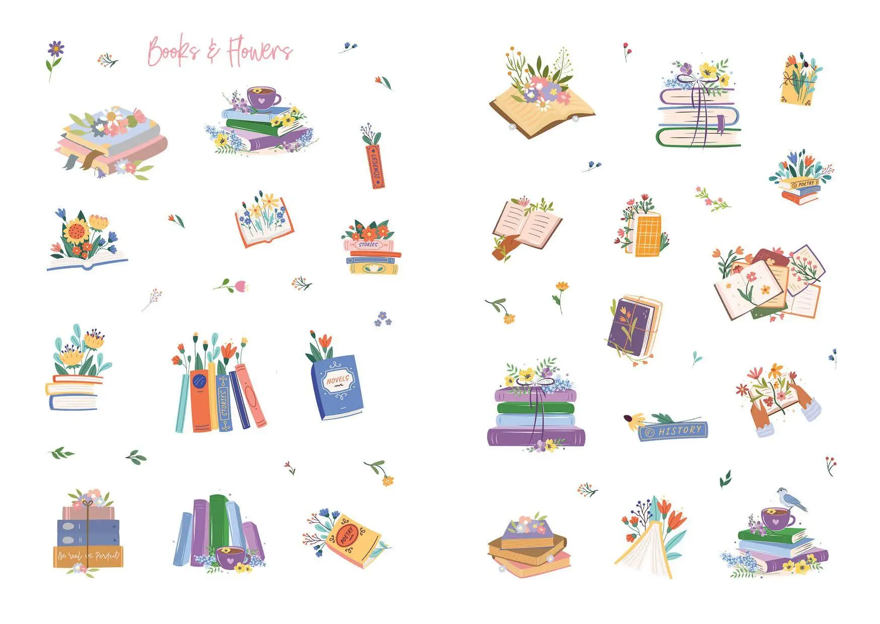 Bild: 9783745929461 | I love books - Mein Stickerbuch: Für alle #booklover | Taschenbuch