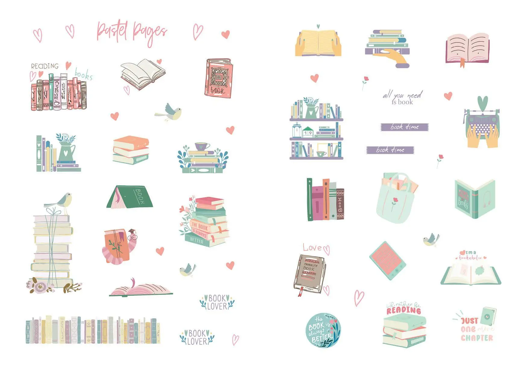 Bild: 9783745929461 | I love books - Mein Stickerbuch: Für alle #booklover | Taschenbuch