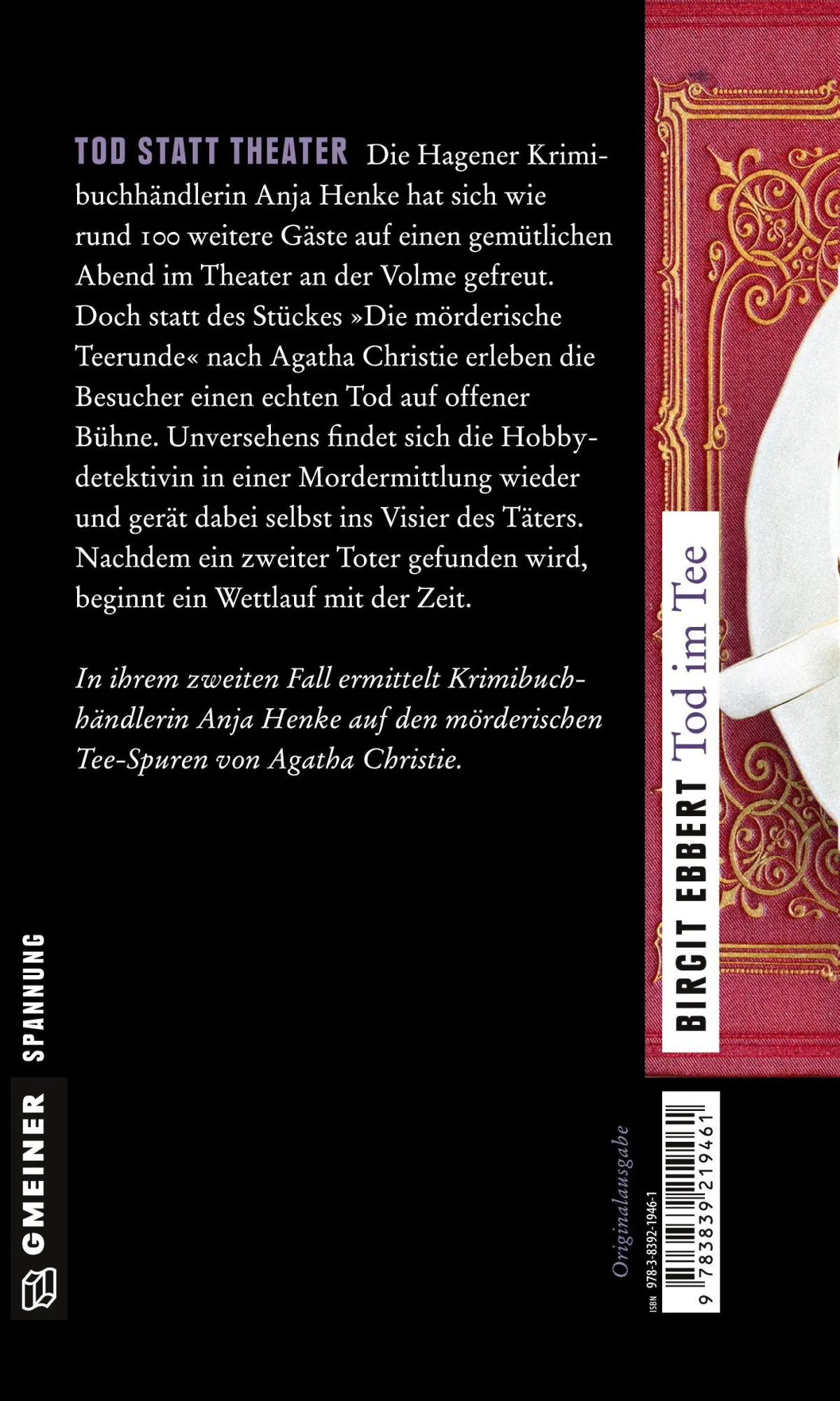 Rückseite: 9783839219461 | Tod im Tee | Birgit Ebbert | Taschenbuch | 288 S. | Deutsch | 2016