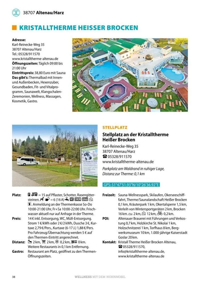 Bild: 9783948979461 | Stellplatzführer Schönste Thermen | Reisemobil International | Buch