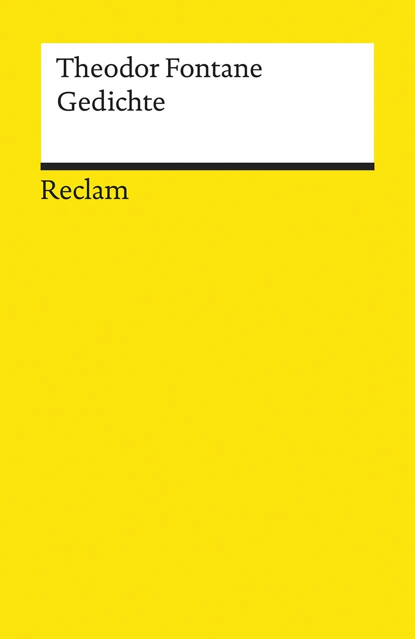 Cover: 9783150069561 | Gedichte | Theodor Fontane | Taschenbuch | Reclam Universal-Bibliothek