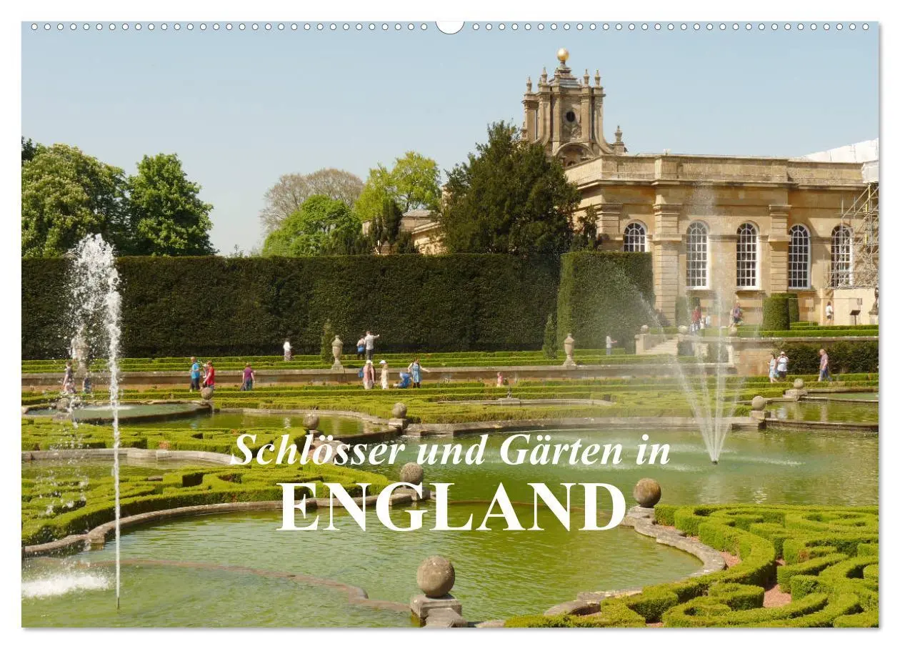 Cover: 9783457829561 | Schlösser und Gärten in England (Wandkalender 2026 DIN A2 quer),...