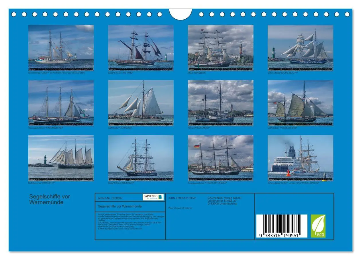 Bild: 9783516159561 | Segelschiffe vor Warnemünde (Wandkalender 2026 DIN A4 quer),...