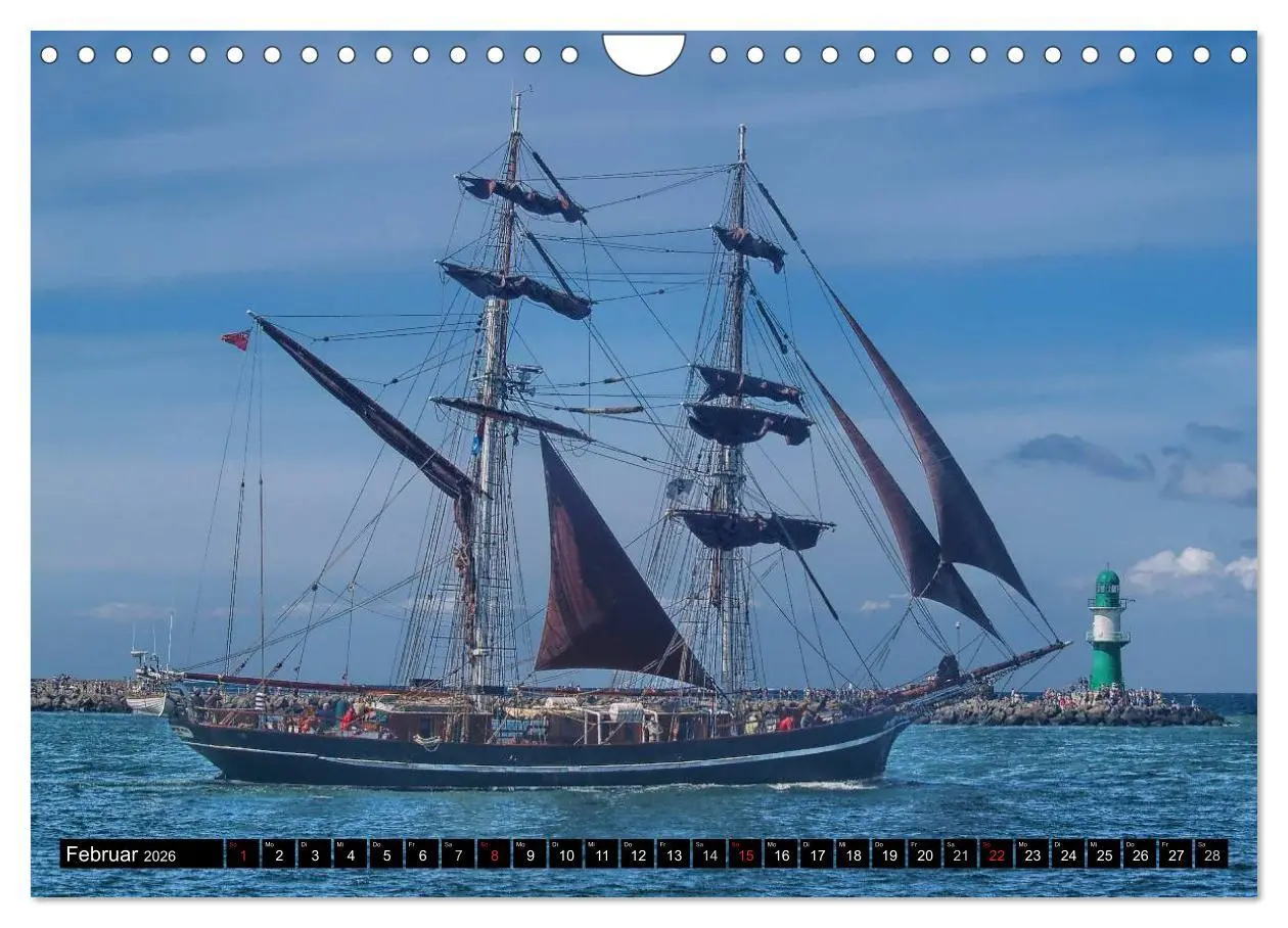 Bild: 9783516159561 | Segelschiffe vor Warnemünde (Wandkalender 2026 DIN A4 quer),...