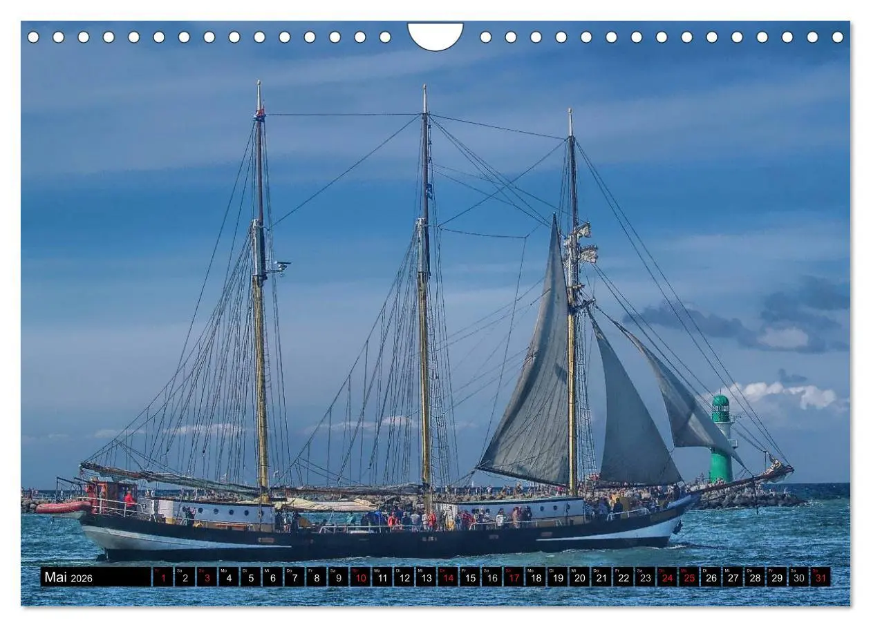 Bild: 9783516159561 | Segelschiffe vor Warnemünde (Wandkalender 2026 DIN A4 quer),...
