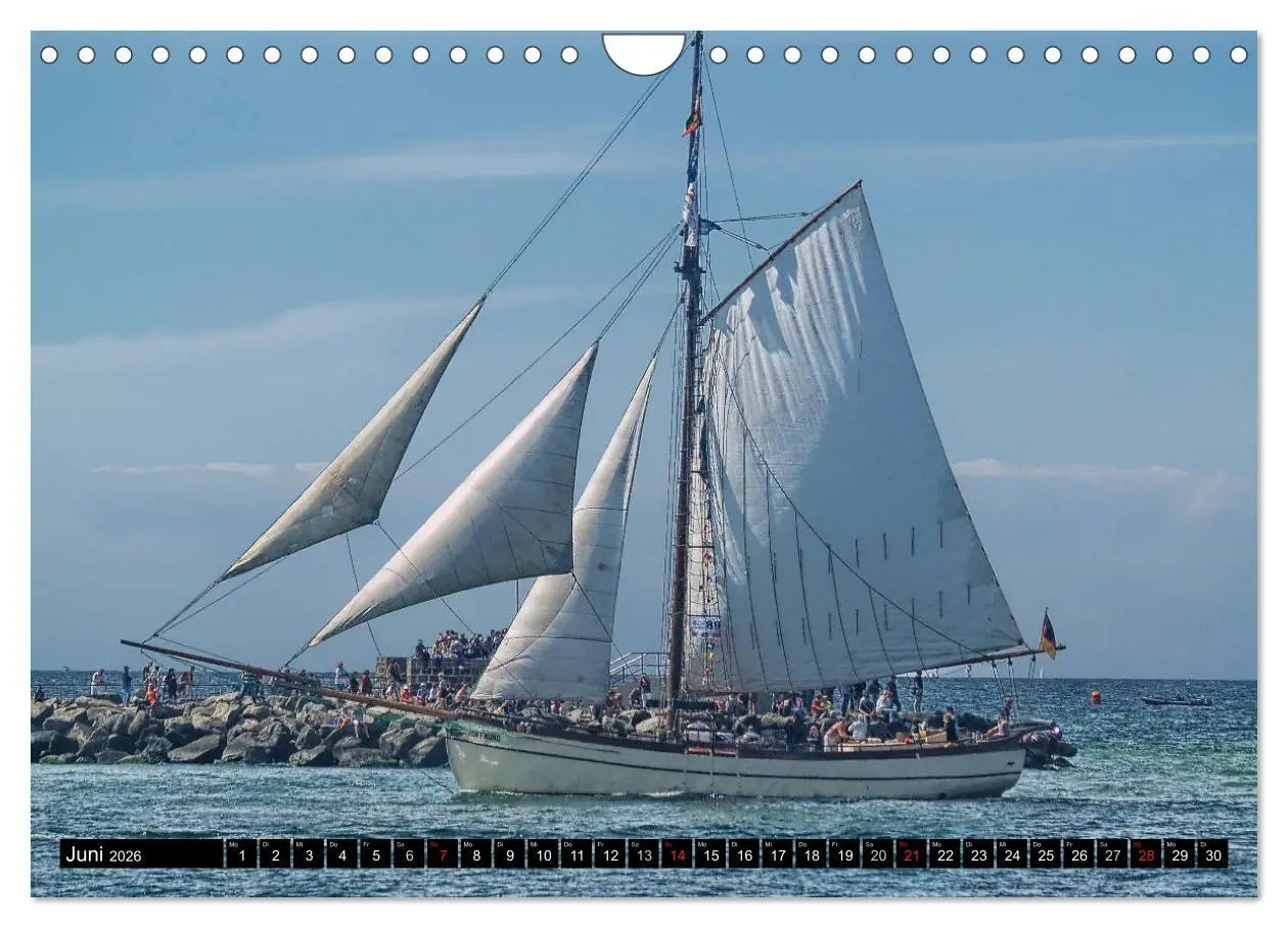 Bild: 9783516159561 | Segelschiffe vor Warnemünde (Wandkalender 2026 DIN A4 quer),...