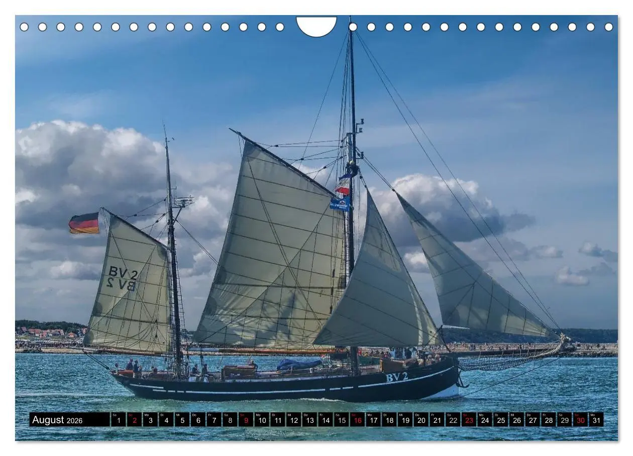 Bild: 9783516159561 | Segelschiffe vor Warnemünde (Wandkalender 2026 DIN A4 quer),...