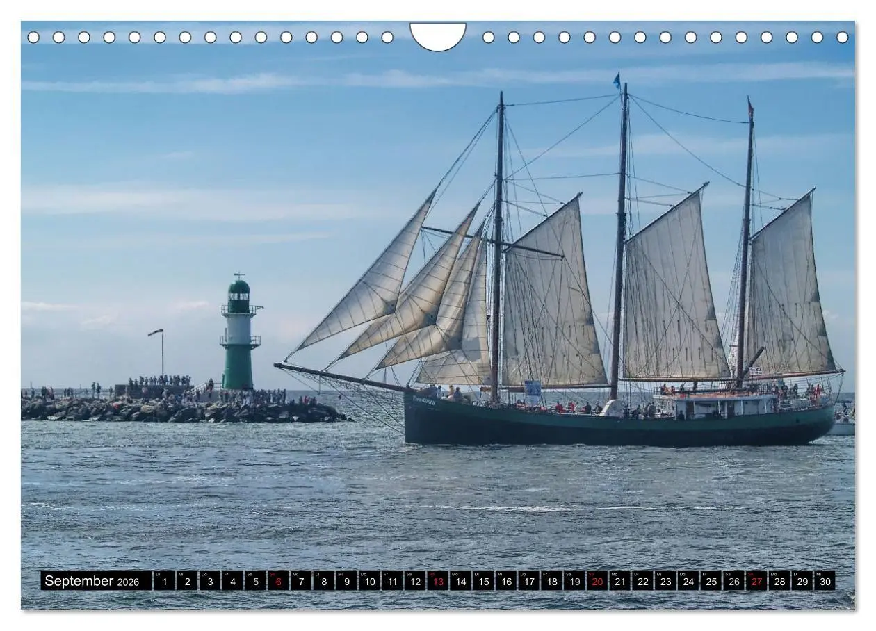 Bild: 9783516159561 | Segelschiffe vor Warnemünde (Wandkalender 2026 DIN A4 quer),...