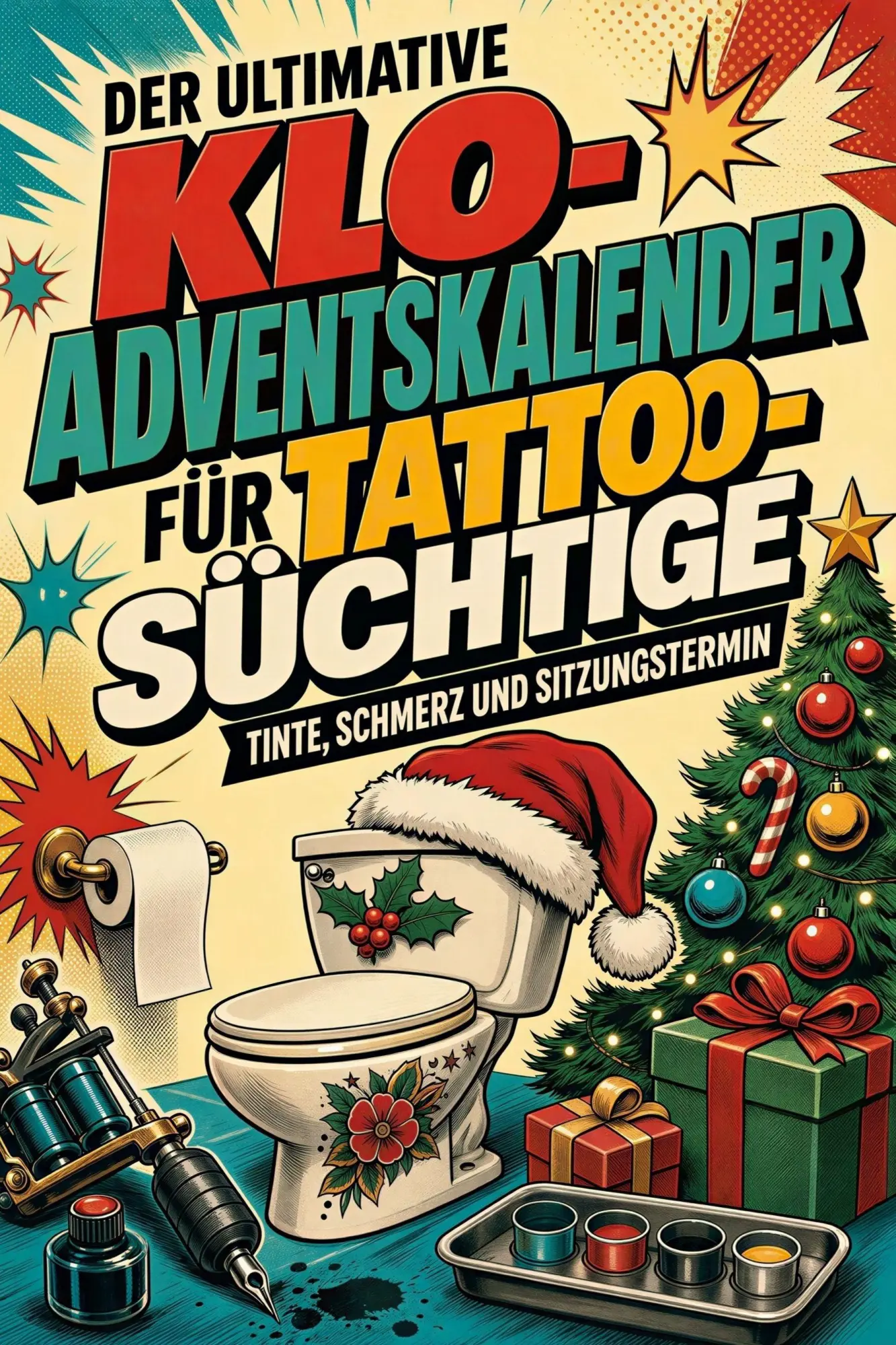 Cover: 9783696109561 | Der ultimative Klo-Adventskalender für Tattoo-Süchtige | Marie Frank