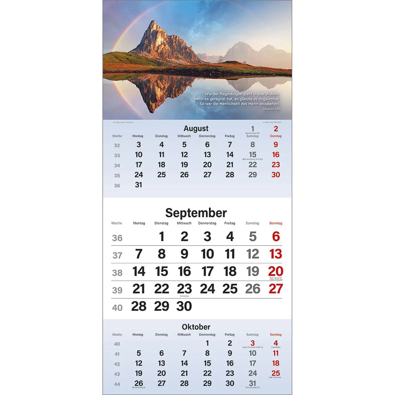 Bild: 9783754829561 | Gott segne meinen Tag 2026 | 3-Monats-Terminer | Kalender | 14 S.