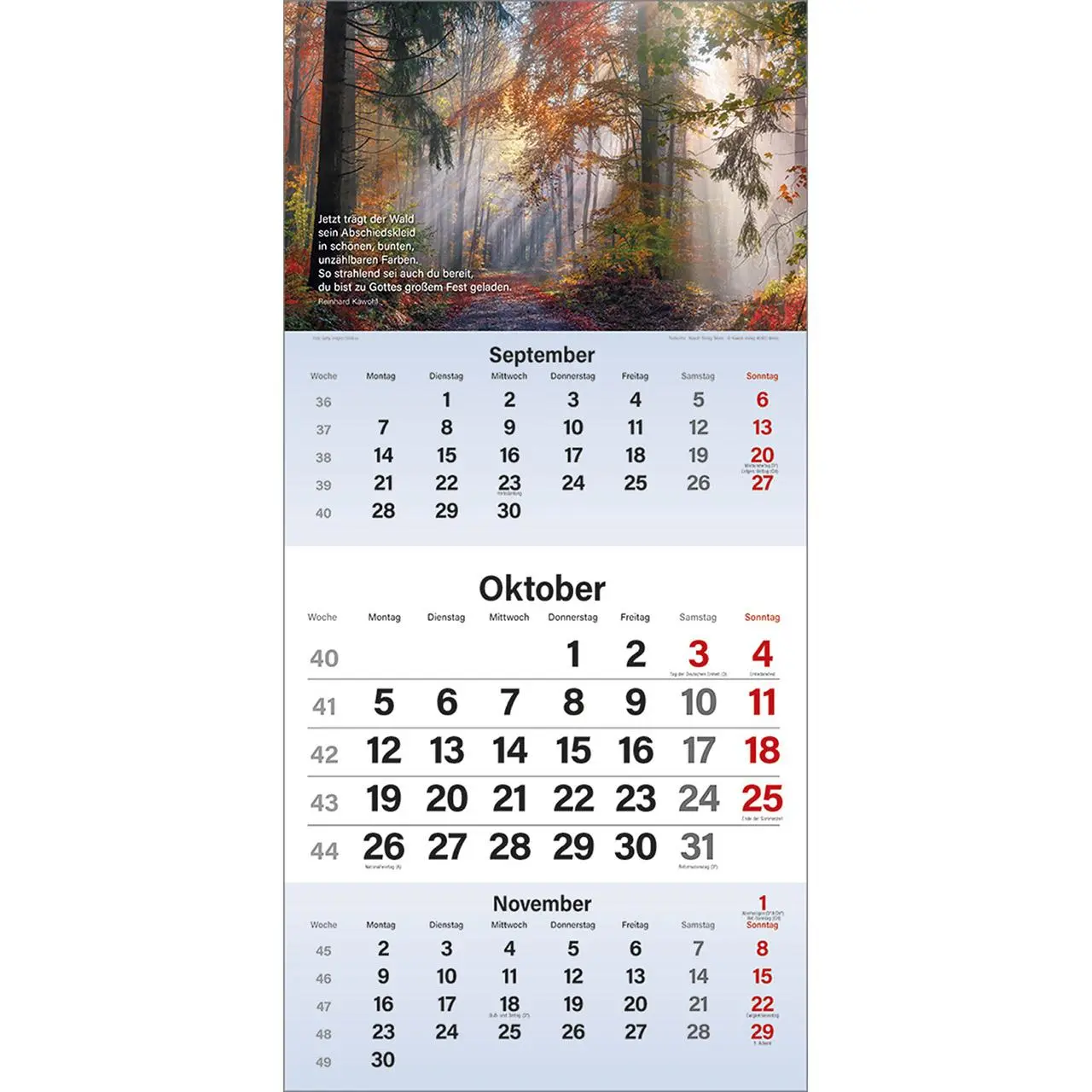 Bild: 9783754829561 | Gott segne meinen Tag 2026 | 3-Monats-Terminer | Kalender | 14 S.