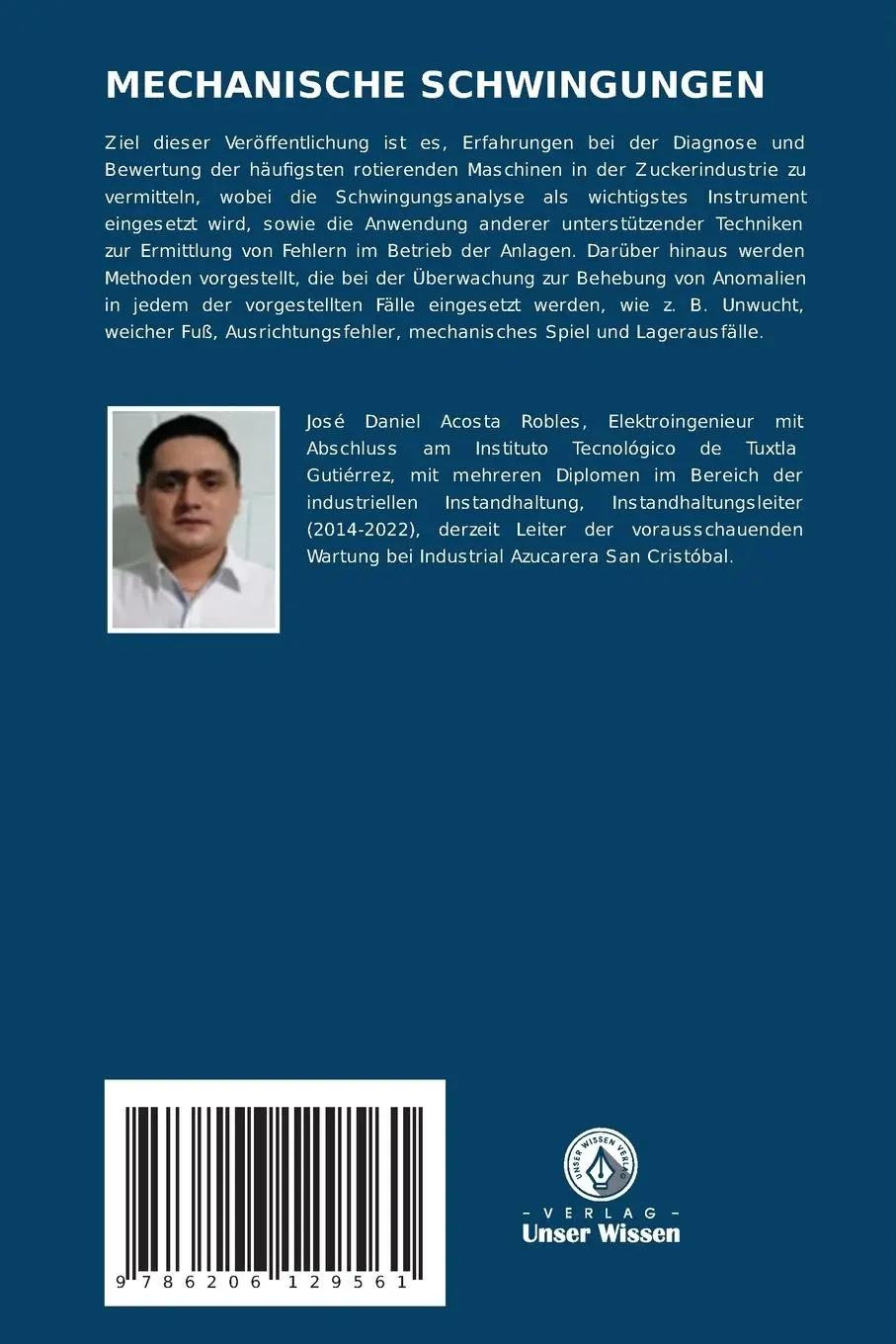 Rückseite: 9786206129561 | MECHANISCHE SCHWINGUNGEN | Dokumentierte Fälle im Werk | Taschenbuch