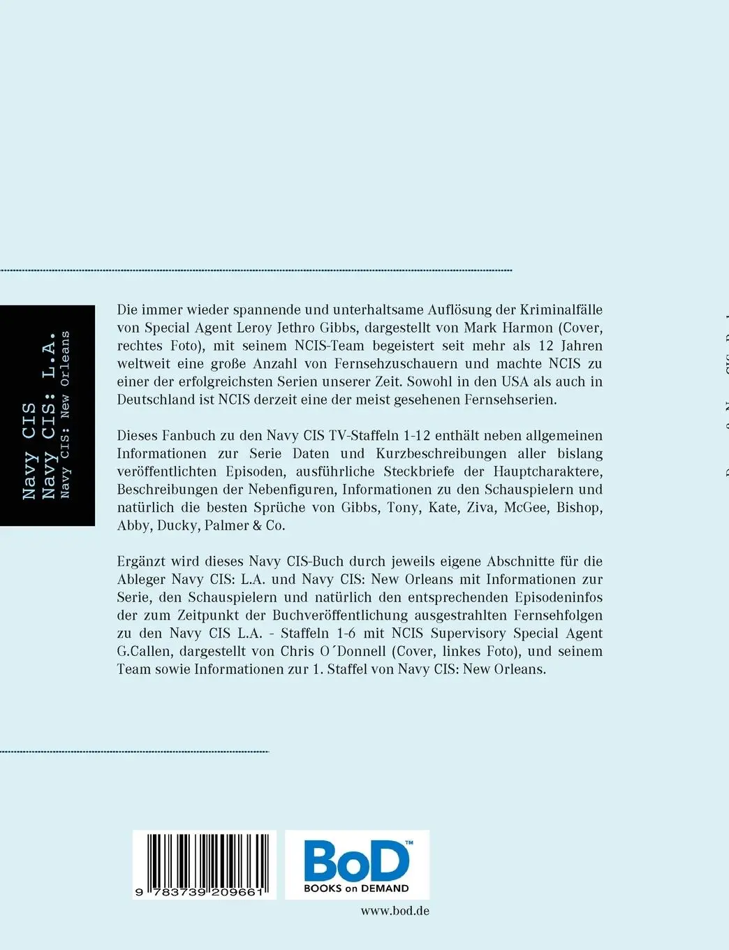 Rückseite: 9783739209661 | Das große Navy CIS - Buch | Klaus Hinrichsen | Taschenbuch | 304 S.