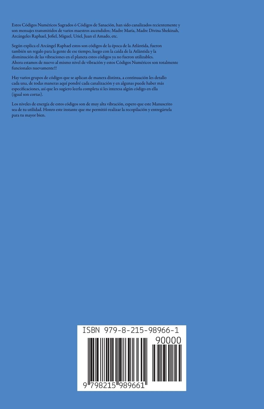 Rückseite: 9798215989661 | Códigos Sagrados Numéricos de Agesta | Edwin Pinto | Taschenbuch