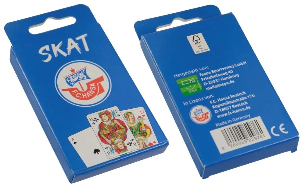 Cover: 4260029829761 | Hansa Rostock Skat | 45 Minuten, 2-6 Spieler | Spiel | ROSSKAT | 2025