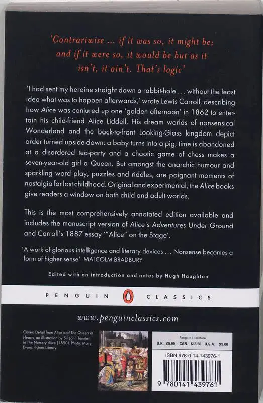 Rückseite: 9780141439761 | Alice's Adventures in Wonderland and Through the Looking Glass | Buch