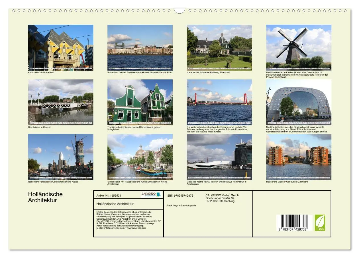 Bild: 9783457429761 | Holländische Architektur (hochwertiger Premium Wandkalender 2026...