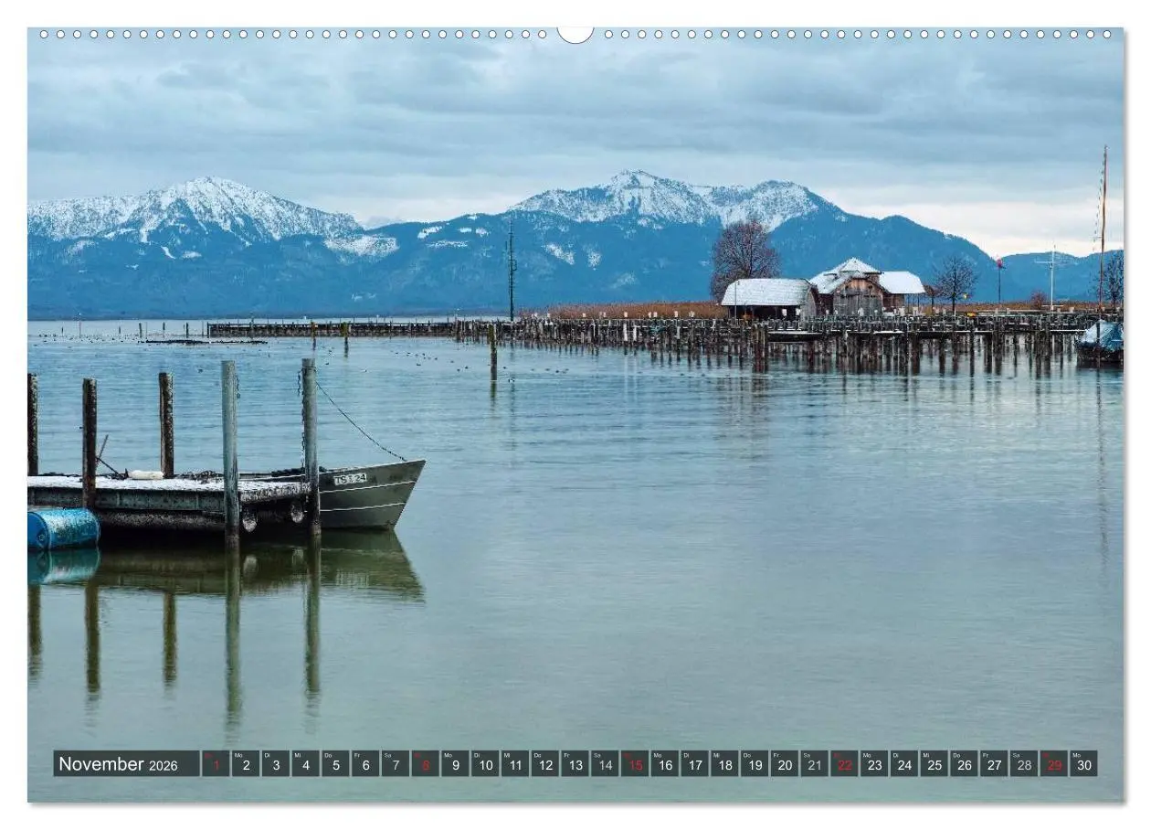 Bild: 9783516139761 | Stille Tage am Chiemsee (Wandkalender 2026 DIN A2 quer), CALVENDO...