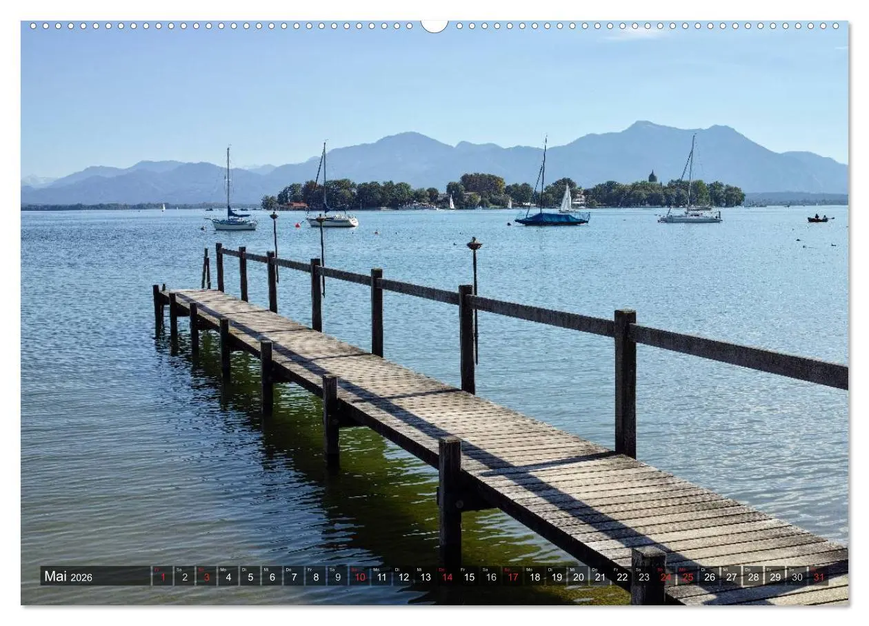 Bild: 9783516139761 | Stille Tage am Chiemsee (Wandkalender 2026 DIN A2 quer), CALVENDO...