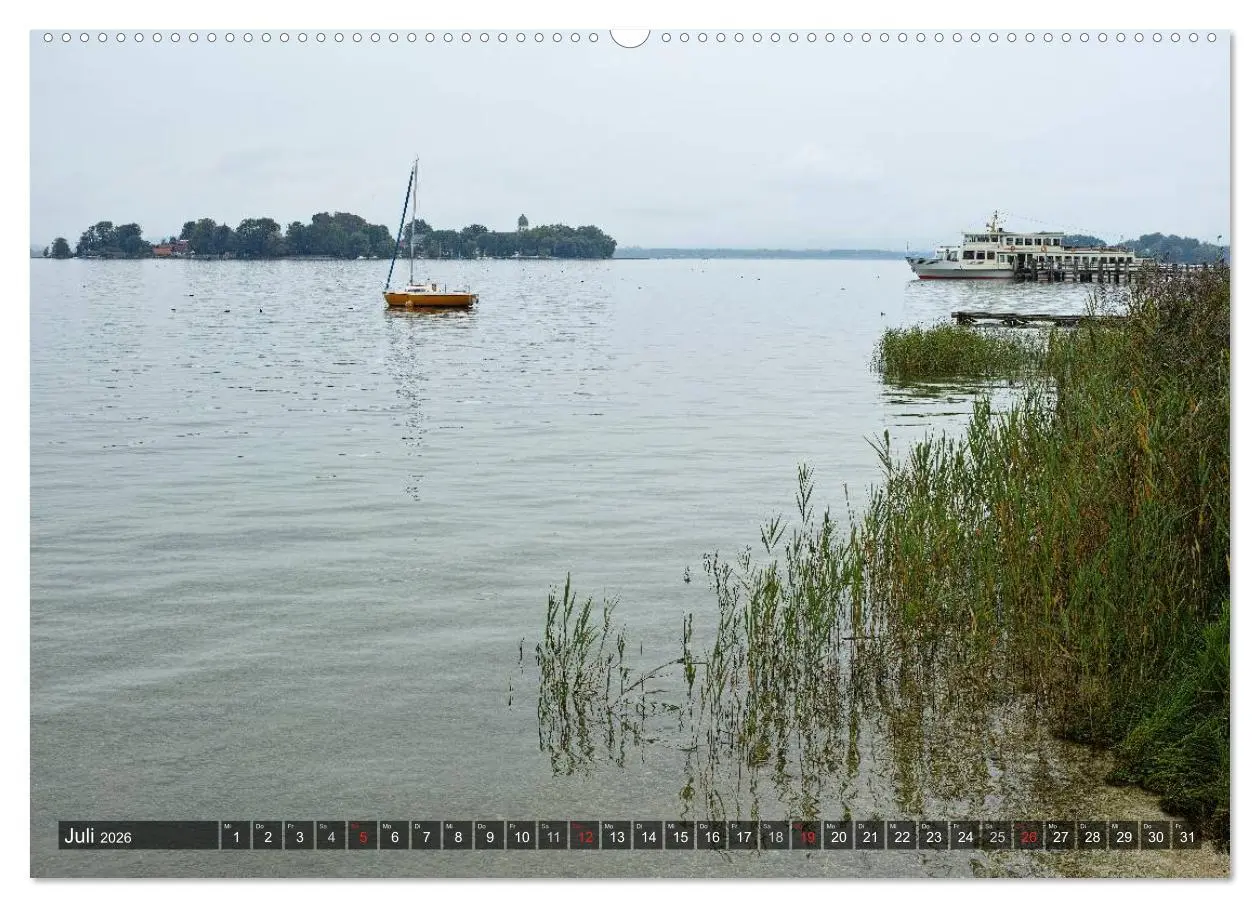 Bild: 9783516139761 | Stille Tage am Chiemsee (Wandkalender 2026 DIN A2 quer), CALVENDO...