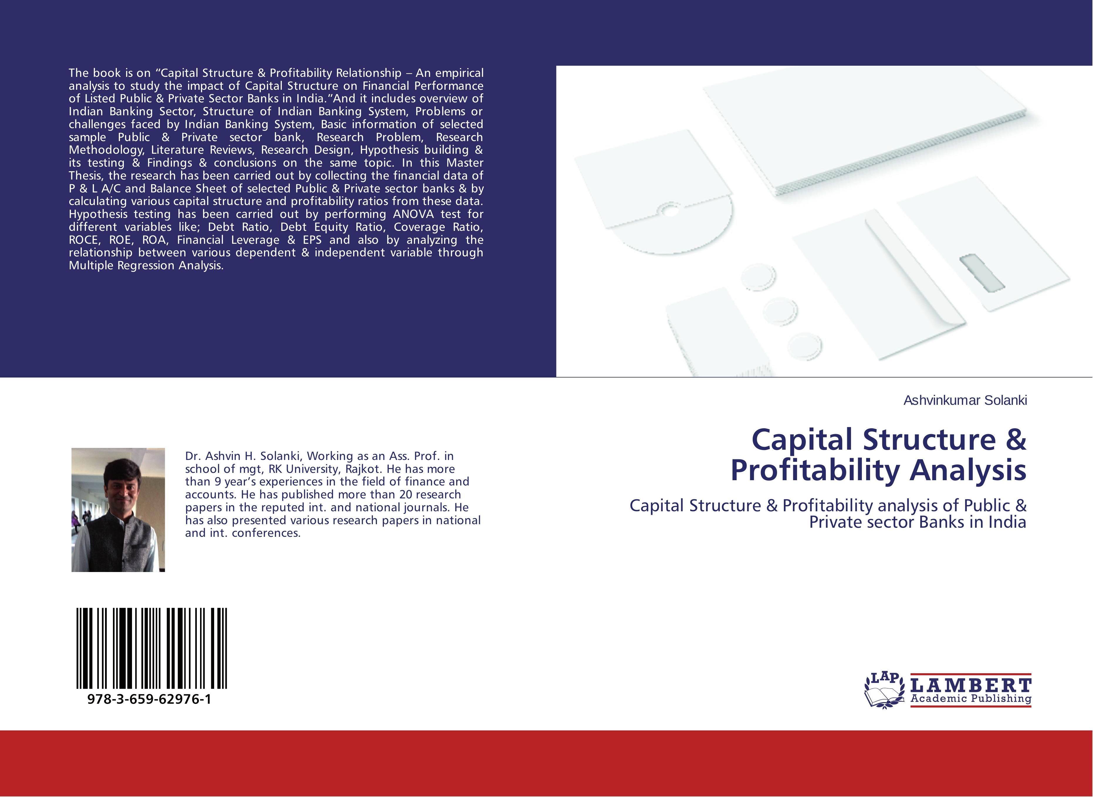 Capital Structure & Profitability Analysis | Capital Structure & Profitability analysis of Public & Private sector Banks in India | Ashvinkumar Solanki | Taschenbuch | Paperback | 92 S. | Englisch - Solanki, Ashvinkumar