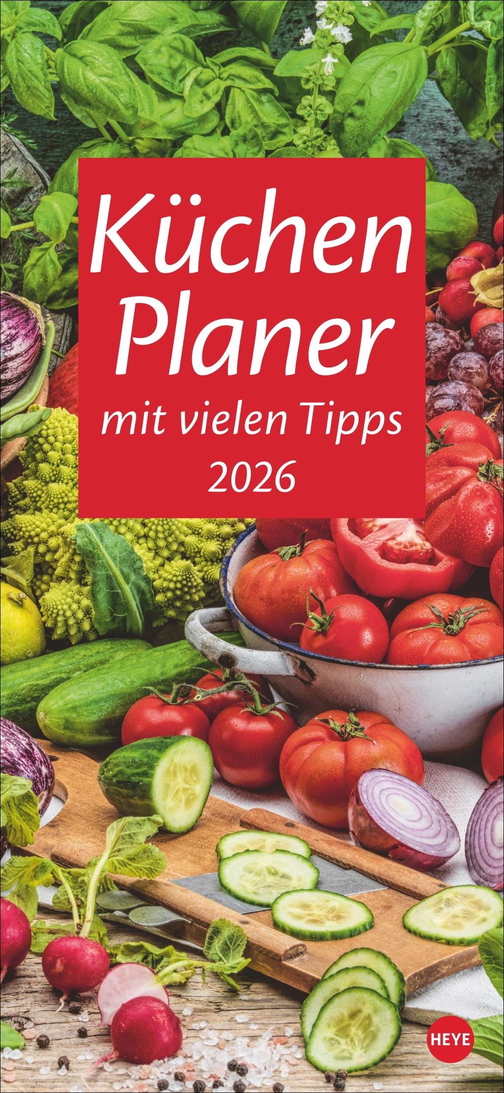 Cover: 9783756409761 | Küchenplaner 2026 | Heye | Kalender | Spiralbindung | 13 S. | Deutsch