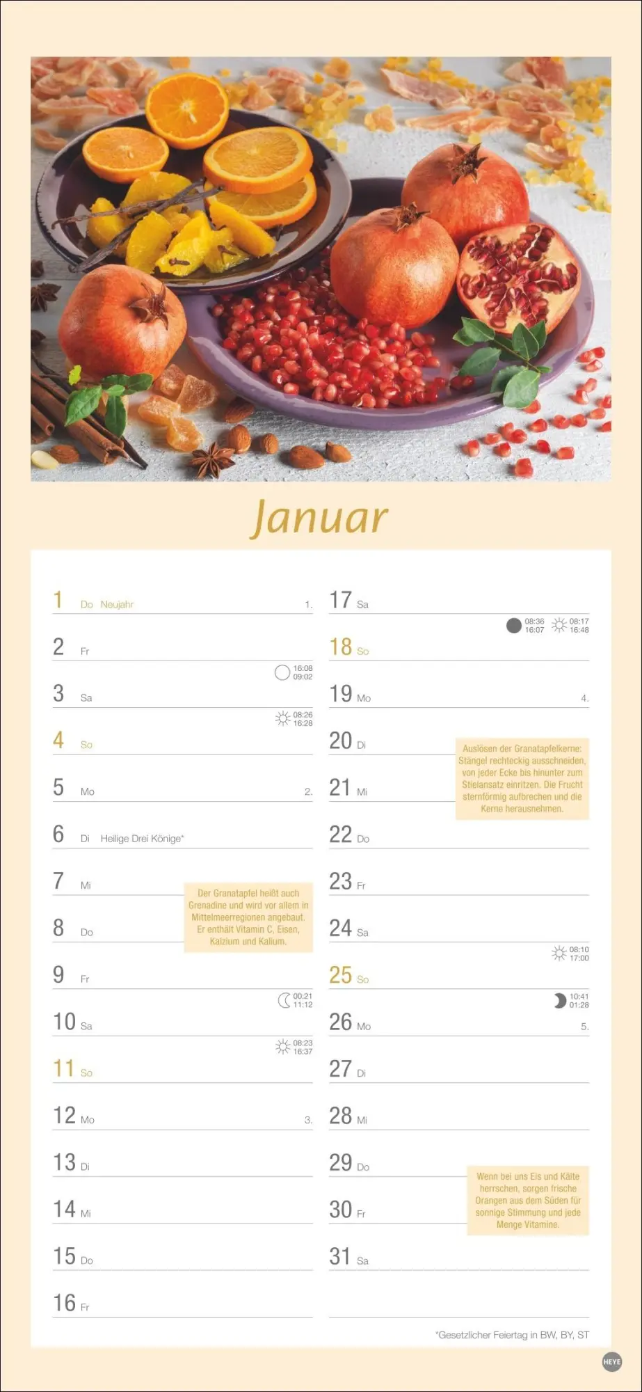 Bild: 9783756409761 | Küchenplaner 2026 | Heye | Kalender | Spiralbindung | 13 S. | Deutsch