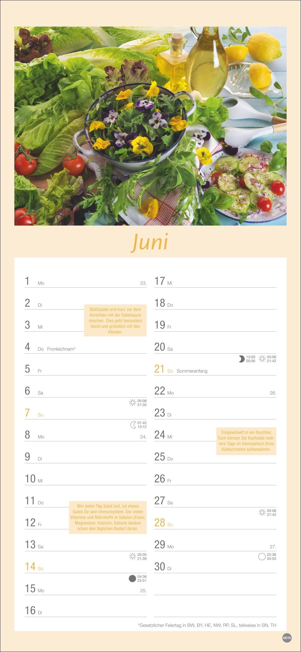 Bild: 9783756409761 | Küchenplaner 2026 | Heye | Kalender | Spiralbindung | 13 S. | Deutsch