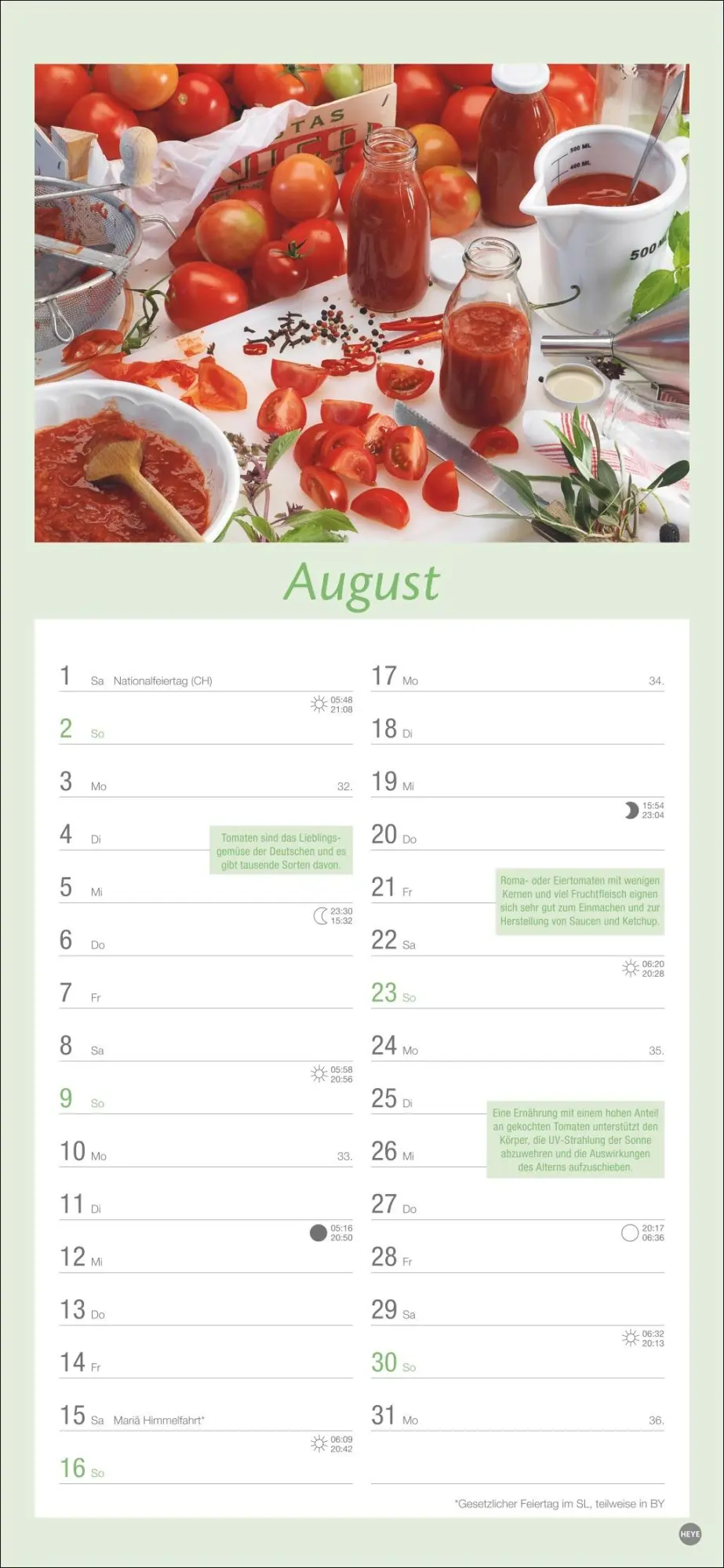 Bild: 9783756409761 | Küchenplaner 2026 | Heye | Kalender | Spiralbindung | 13 S. | Deutsch