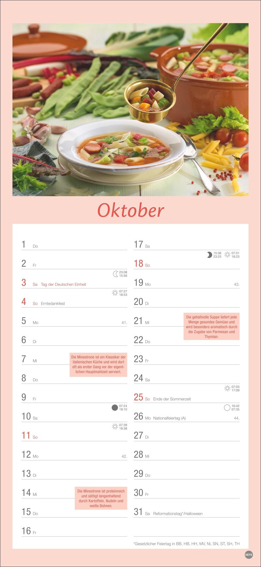 Bild: 9783756409761 | Küchenplaner 2026 | Heye | Kalender | Spiralbindung | 13 S. | Deutsch