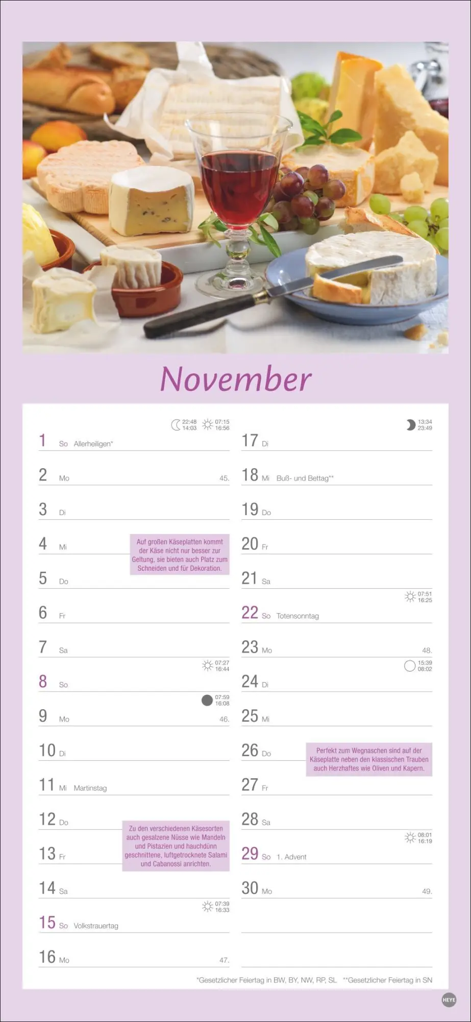 Bild: 9783756409761 | Küchenplaner 2026 | Heye | Kalender | Spiralbindung | 13 S. | Deutsch