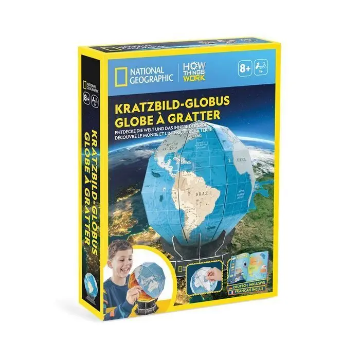Cover: 7640409429861 | CUBICFUN - Kratzbild-Globus | Kit (Bastelset) | 2026 | CUBICFUN