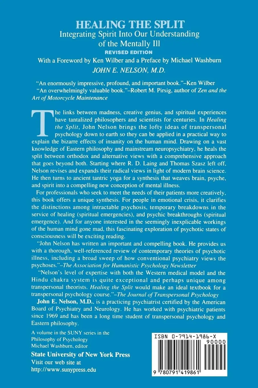 Rückseite: 9780791419861 | Healing the Split | John E. Nelson | Taschenbuch | Englisch | 1994