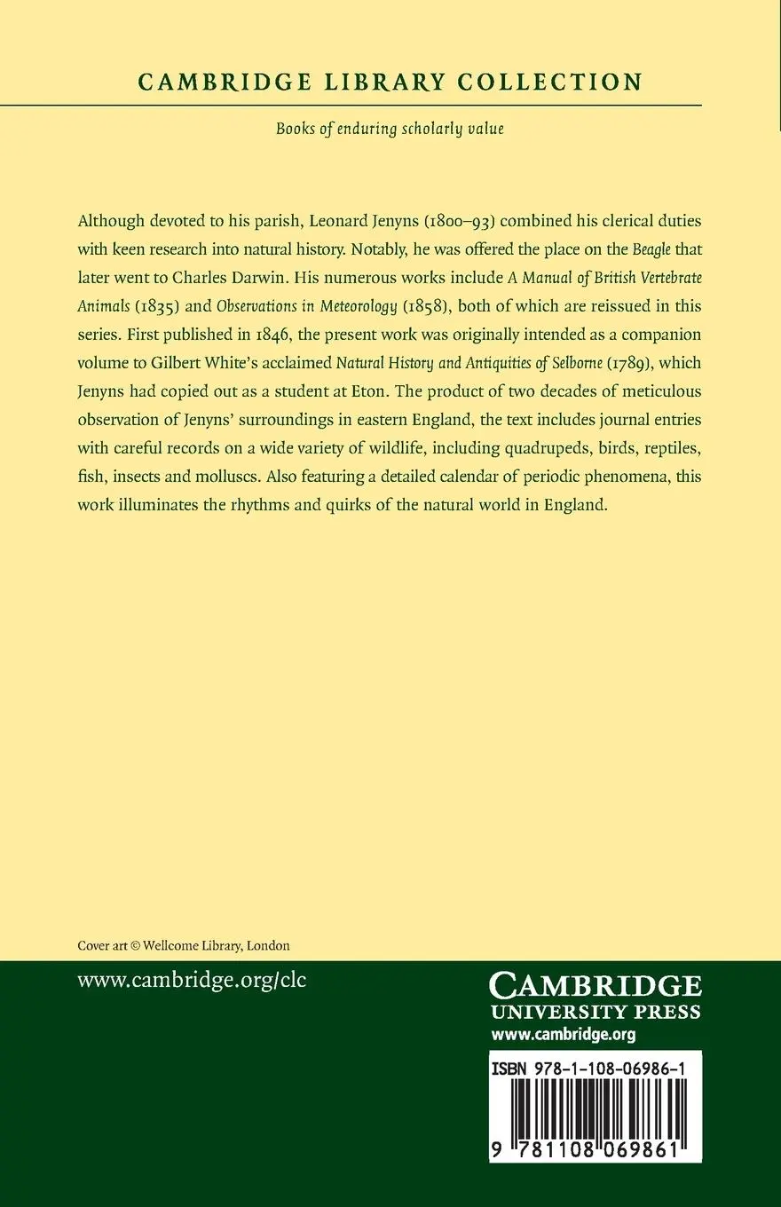 Rückseite: 9781108069861 | Observations in Natural History | Leonard Jenyns | Taschenbuch | 2014